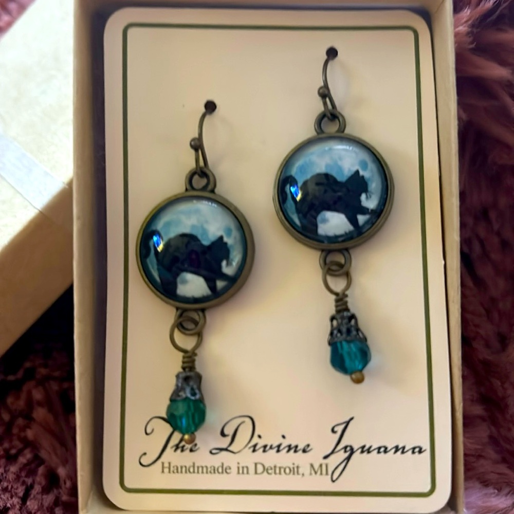 Black Cat Earrings